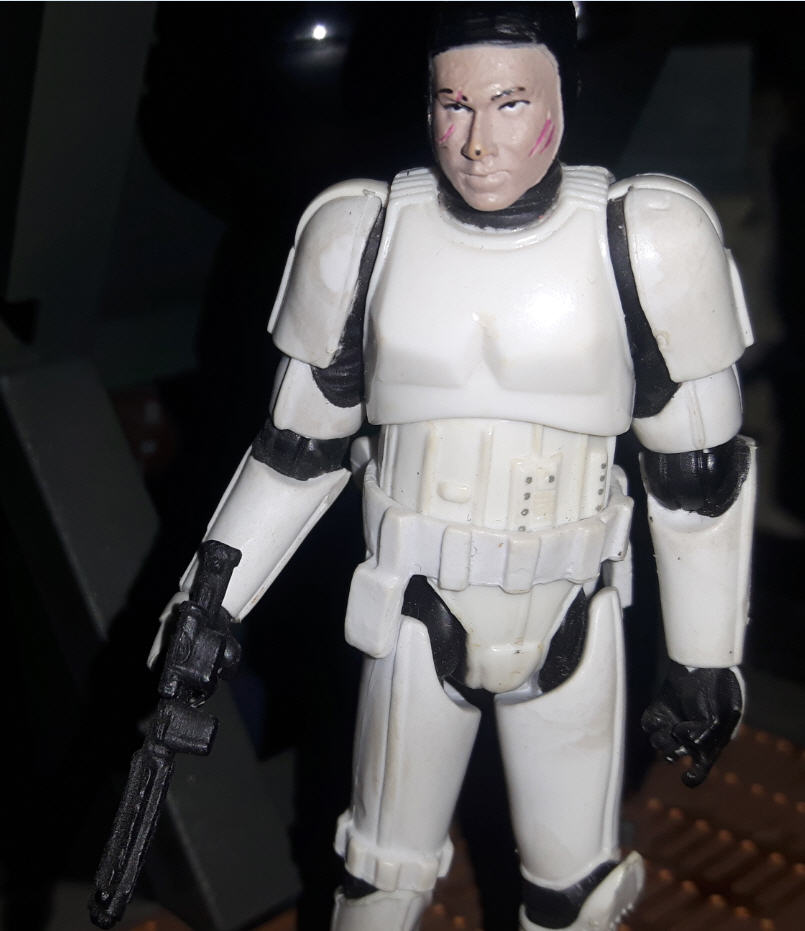 Stormtrooper Figure (Galactic Empire) 30th Anniversary close up